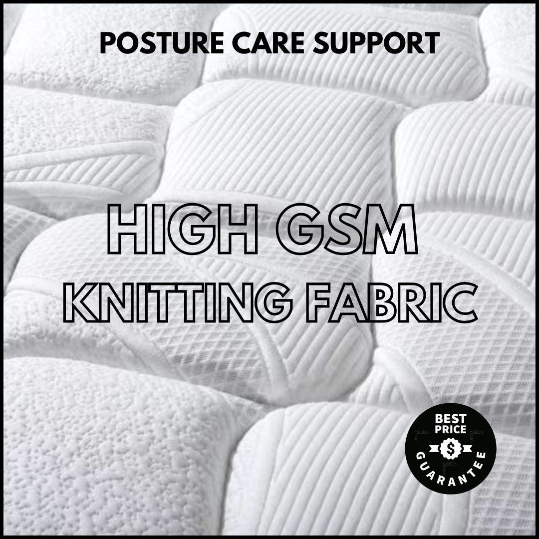 Posture Support Mattress & Base - Medium Firmness for Super King Size Beds | Ideal for Back Pain Relief and Spinal Alignment | Perfect for Bedrooms and Guest Rooms