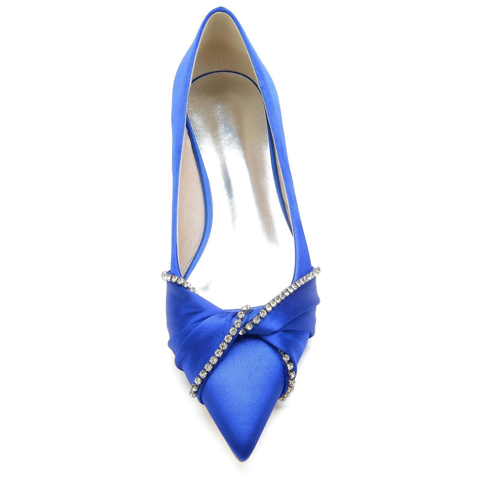 Flat Heel 2.5cm Silk-Like Comfortable Shoes CK0272 - Perfect for Office, Wedding & Daily Wear
