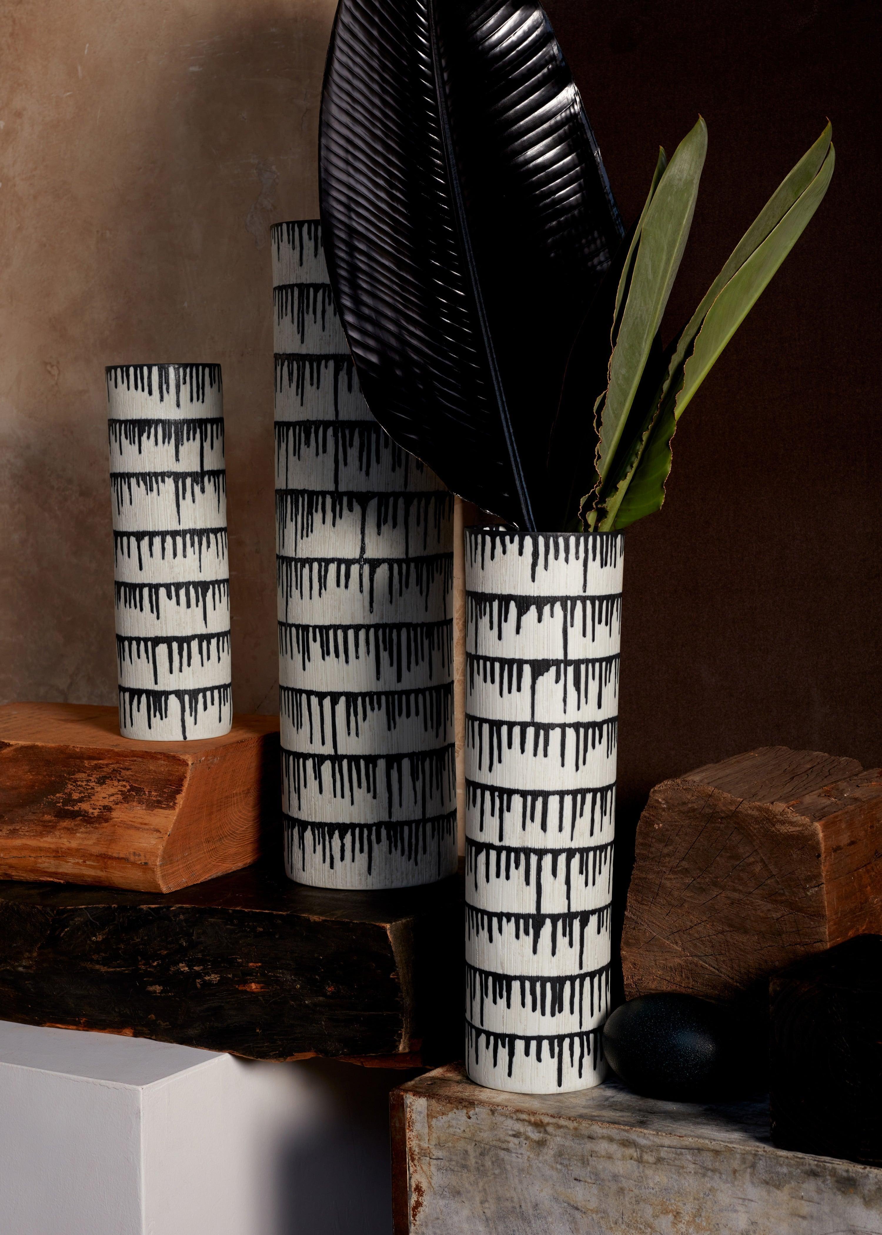 Tokasu Large Vase - Elegant Ceramic Flower Vase for Home Decor, Wedding Centerpiece, and Dining Table Decorations (12 Inches, White) - Perfect for Living Room, Office, and Gift Giving