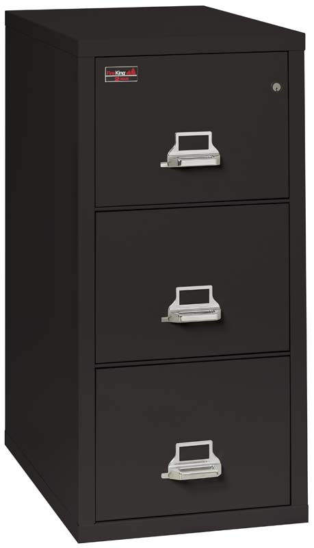 FireKing 3-Drawer 2-Hour Fireproof File Cabinet - Vertical Letter Size - Secure Document Storage for Home & Office Use