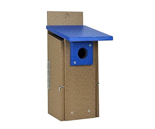Songbird Essentials Recycled Plastic Ultimate Bluebird House - Eco-Friendly Bird Nesting Box for Garden & Backyard - Attract Bluebirds & Songbirds to Your Outdoor Space