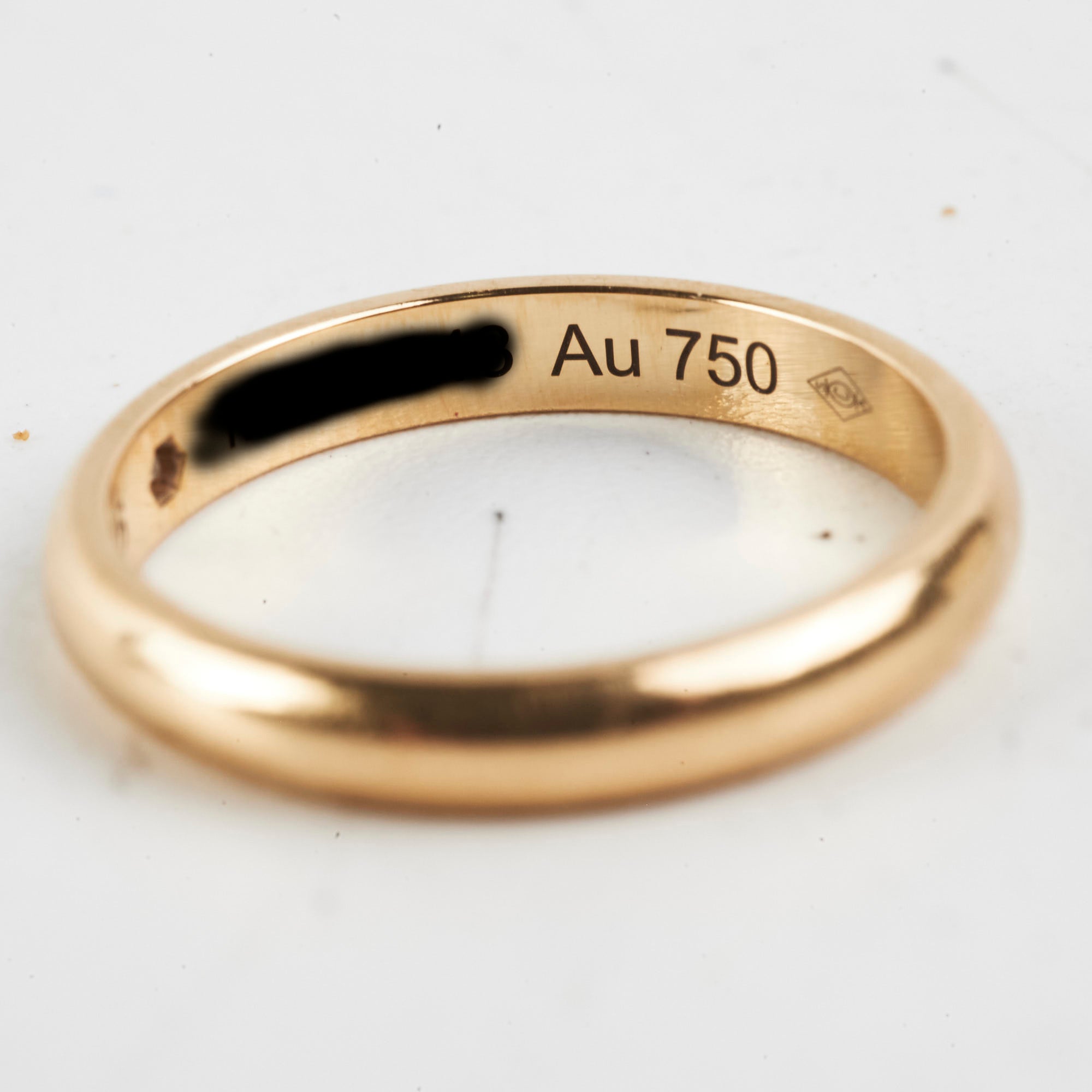 Cartier Diamond Yellow Gold Wedding Band Ring for Men - Size 46 (US 5.75) | Luxury Wedding Jewelry for Engagement, Anniversary & Special Occasions