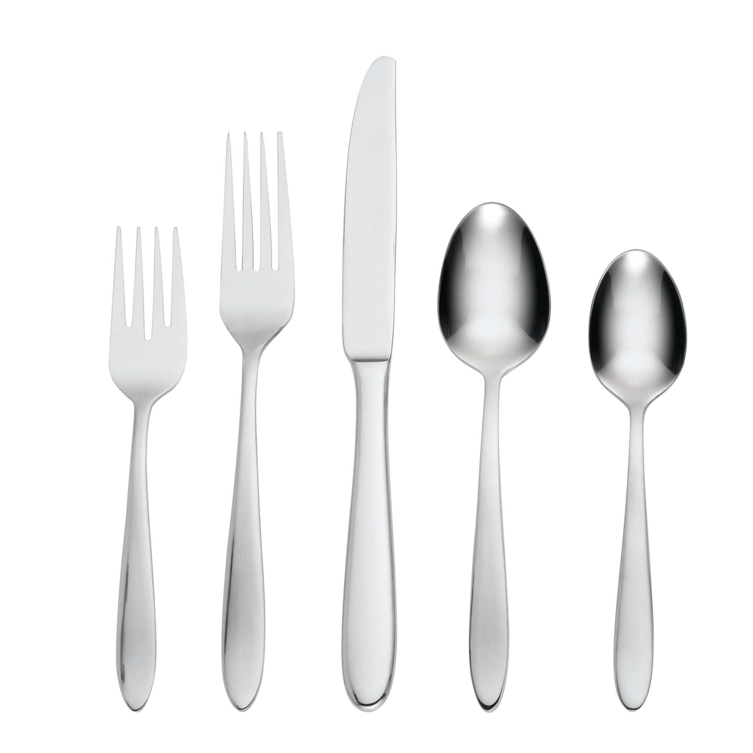 Premium Mooncrest 45-Piece Stainless Steel Flatware Set for 8 - Elegant Silverware Set for Dining, Entertaining & Gifting - Dishwasher Safe & Durable Cutlery Set for Everyday Use & Special Occasions