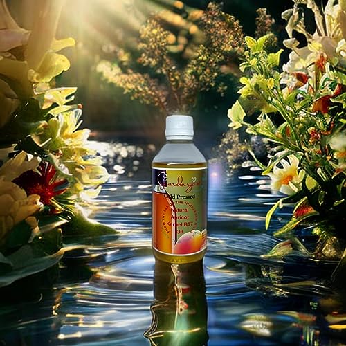 Organic Cold-Pressed Apricot Kernel Oil - 100% Pure, Unrefined, Natural Moisturizer for Skin & Hair - Dark Spot Corrector, Joint Pain Relief, Hair Growth Treatment - Perfect for Massage, Aromatherapy & DIY Beauty Recipes