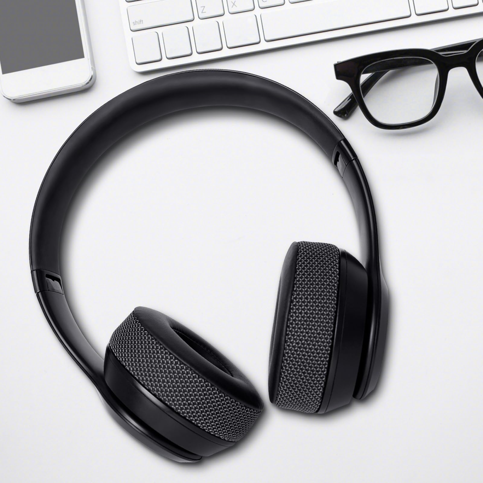 GVOEARS Replacement Ear Pads for Beats Solo 3 Wireless Headphones - Protein Leather Memory Foam Cushions Compatible with Beats Solo3/Solo2 On-Ear Headphones - Perfect for Music, Gaming & Travel Comfort