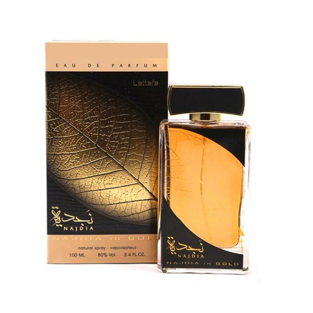Najdia Gold Eau de Parfum for Men - 3.4 oz / 100ml - Long-Lasting Luxury Fragrance for Date Night, Special Occasions & Daily Confidence Boost