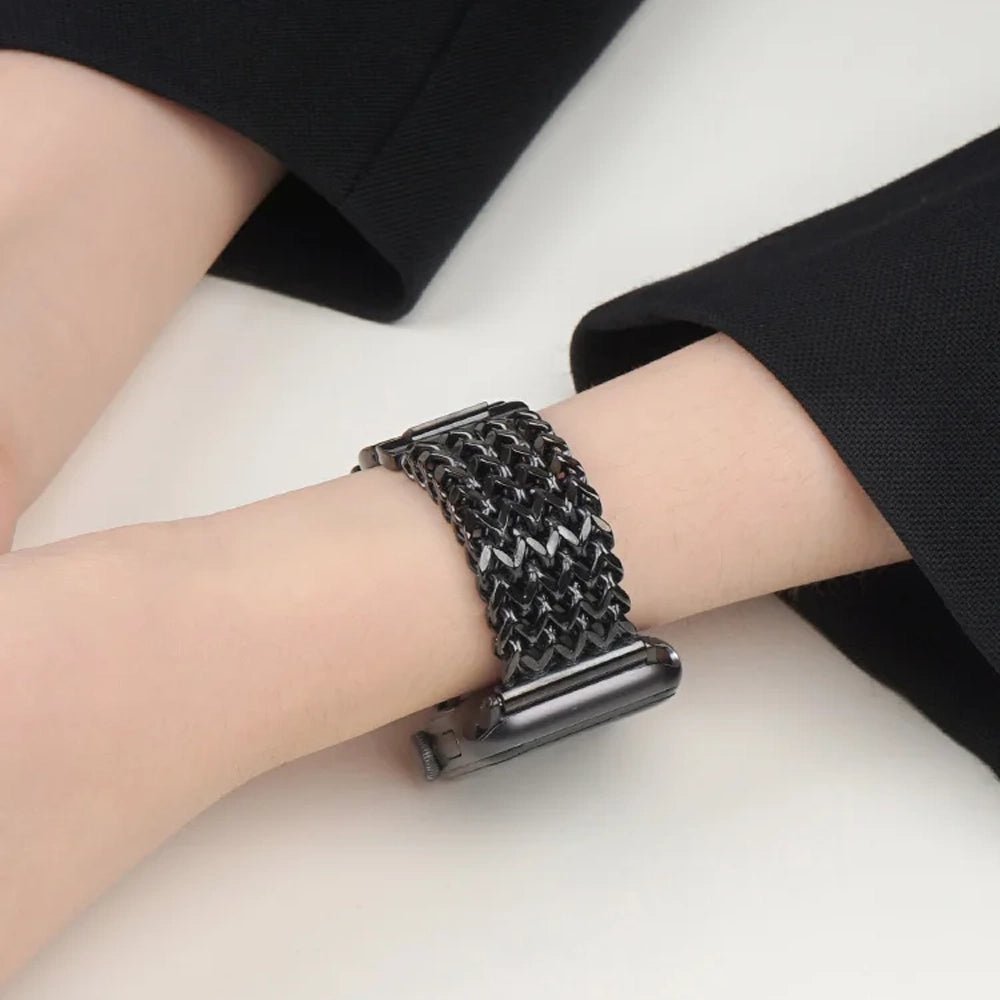 ElysiumHalo Apple Watch Band for Women - Stylish Replacement Strap Compatible with Apple Watch Series 9/8/7/6/5/4/SE - Perfect for Workouts, Office Wear & Everyday Fashion Accessory
