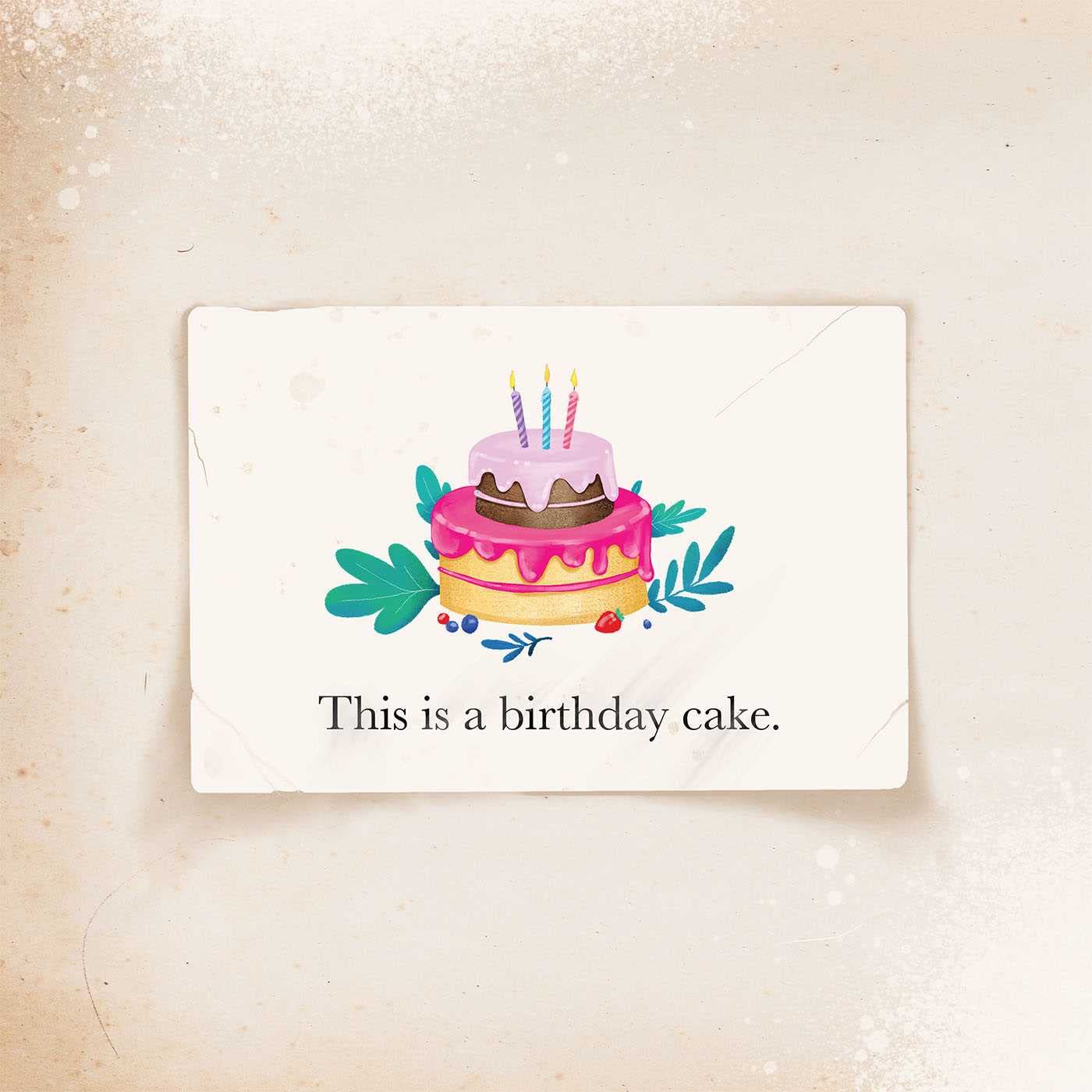 Delicious Birthday Cake - 4 Inch Mini Cake for Celebrations | Perfect for Parties, Birthdays & Special Occasions