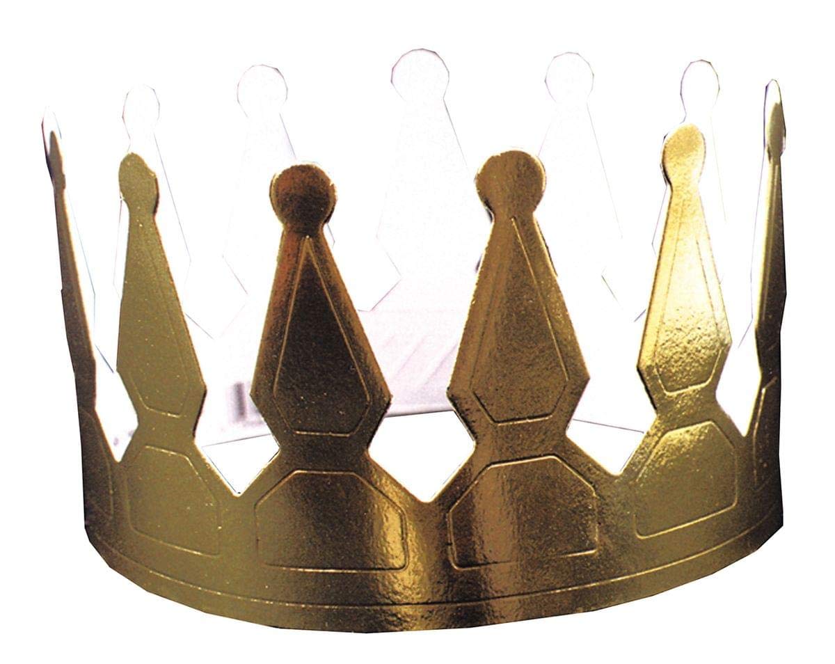 Beistle Gold Foil Crown - Elegant Party Crown for Birthday, Wedding & Special Events - Perfect for Costume, Photo Props & Celebrations