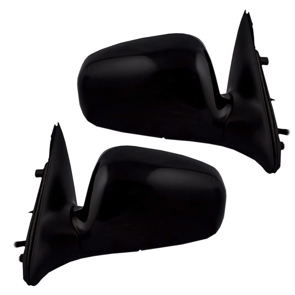 Brock Replacement Power Side Mirrors for 2004-2008 Lincoln Town Car - Driver & Passenger Side, Heated, Black Cap (Paint to Match), 12H5P, No Memory/Auto Dim - Perfect for Daily Driving & Road Trips