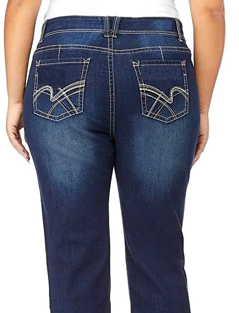 Dark Blue A710 Bootcut Straight Leg