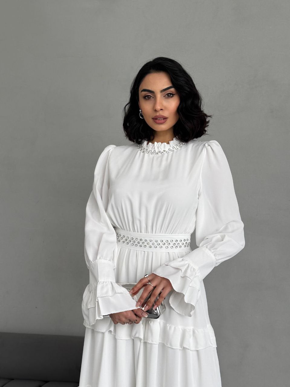 Elegant White Temple Dress - Long Maxi LDS Temple Dress for Women | Perfect for Church, Weddings & Special Occasions