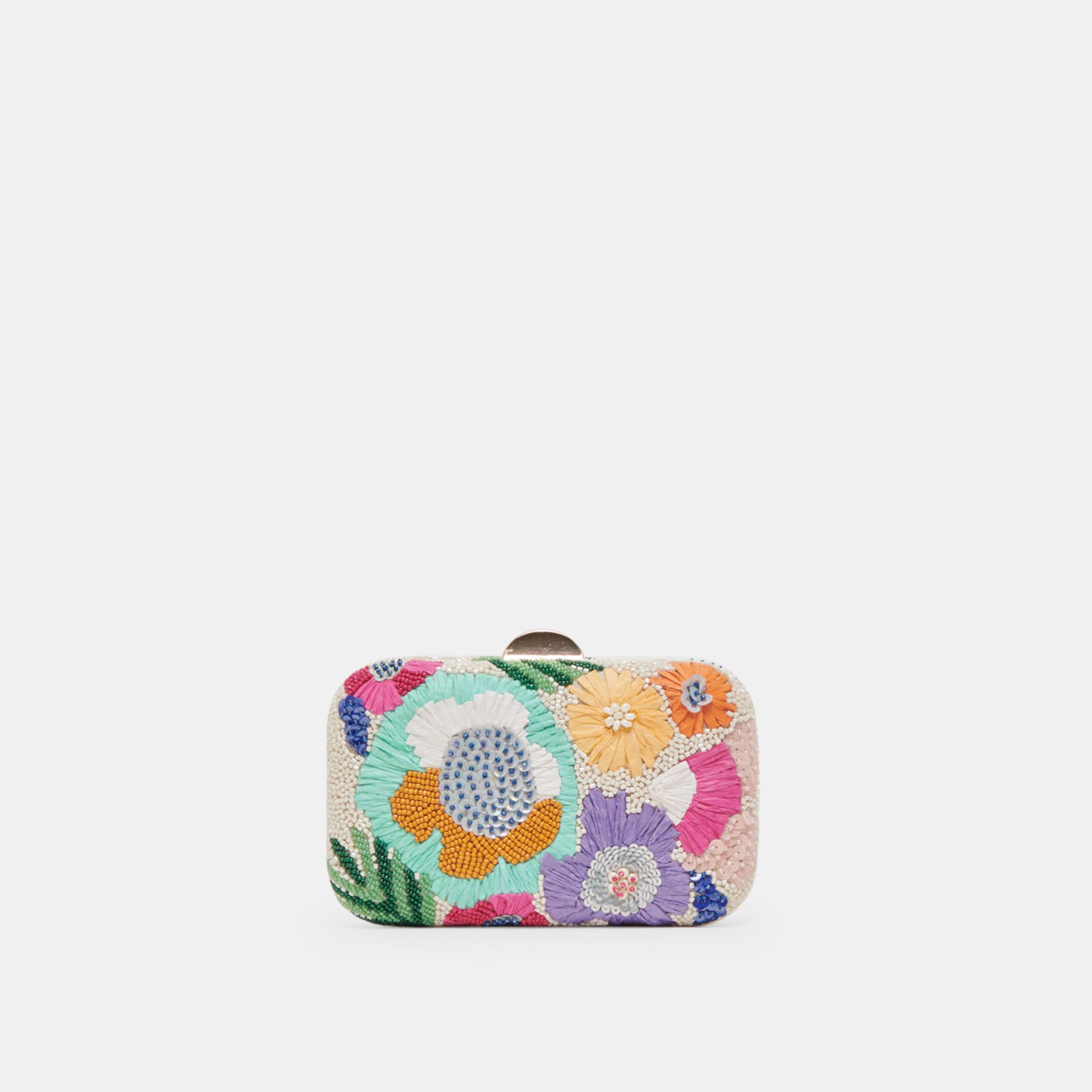 DAISY CLUTCH PASTEL MULTI BEADED - Elegant Beaded Handbag for Women, Perfect for Weddings, Parties & Evening Events | Trendy Pastel Accessory for Special Occasions