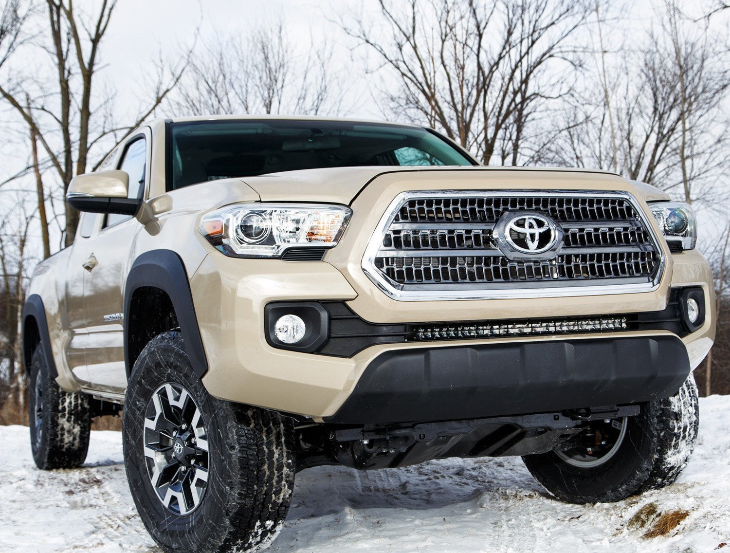 Clear Lens Fog Light Kit with Bezel Covers & Wiring for 2016+ Toyota Tacoma - Complete Installation Set for Off-Road Driving and Night Visibility