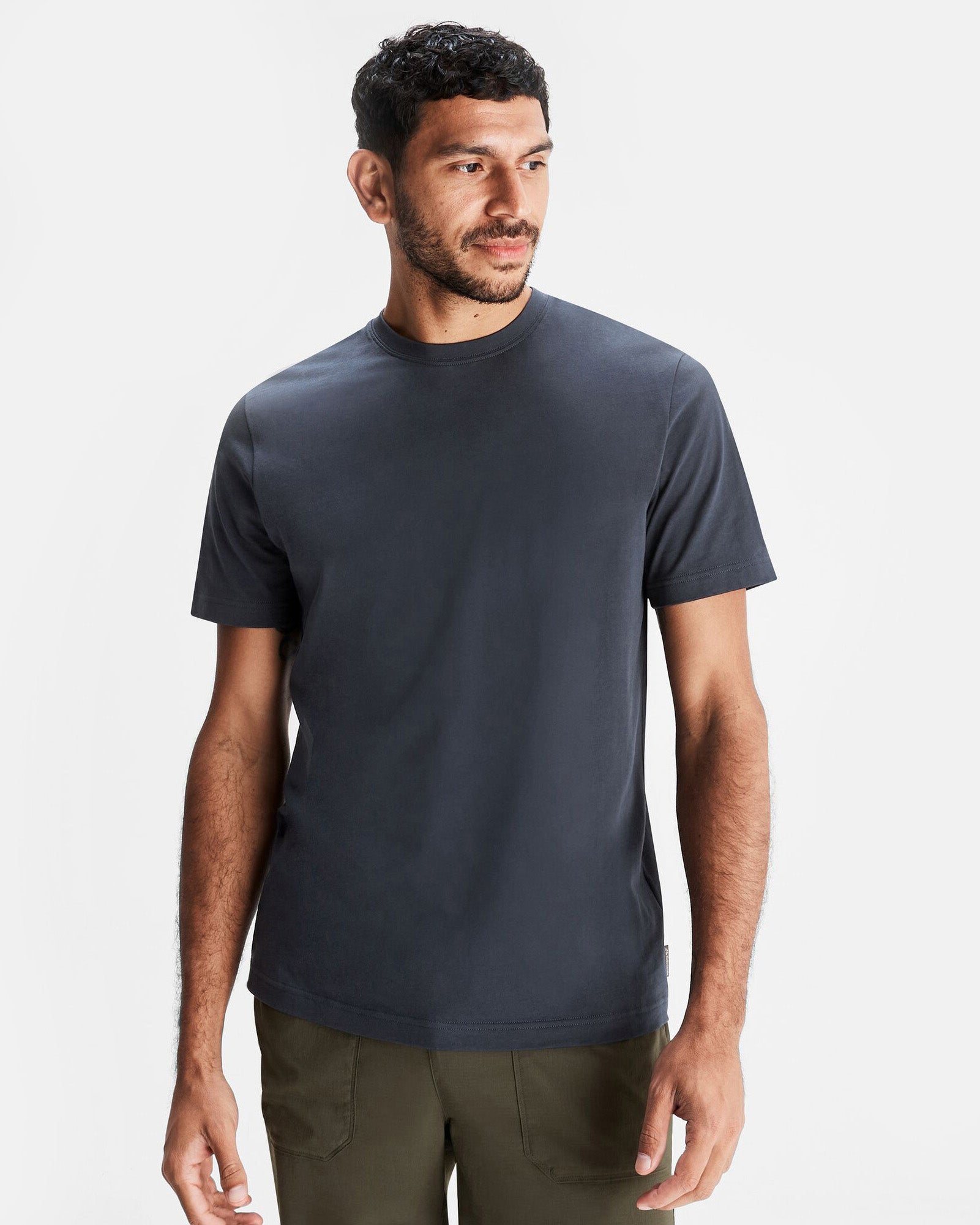 Premium Men's Organic Cotton T-Shirt - Soft, Breathable & Eco-Friendly Solid Navy Tee - Perfect for Casual Wear, Gym & Outdoor Activities