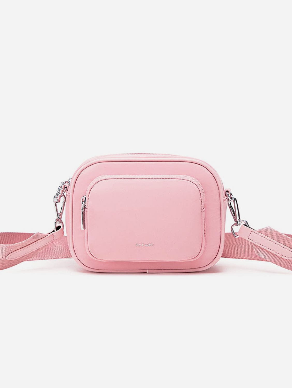 Vegan Daisy Nylon Crossbody Bag for Women - Light Pink Shoulder Purse | Perfect for Everyday Use, Travel & Casual Outings