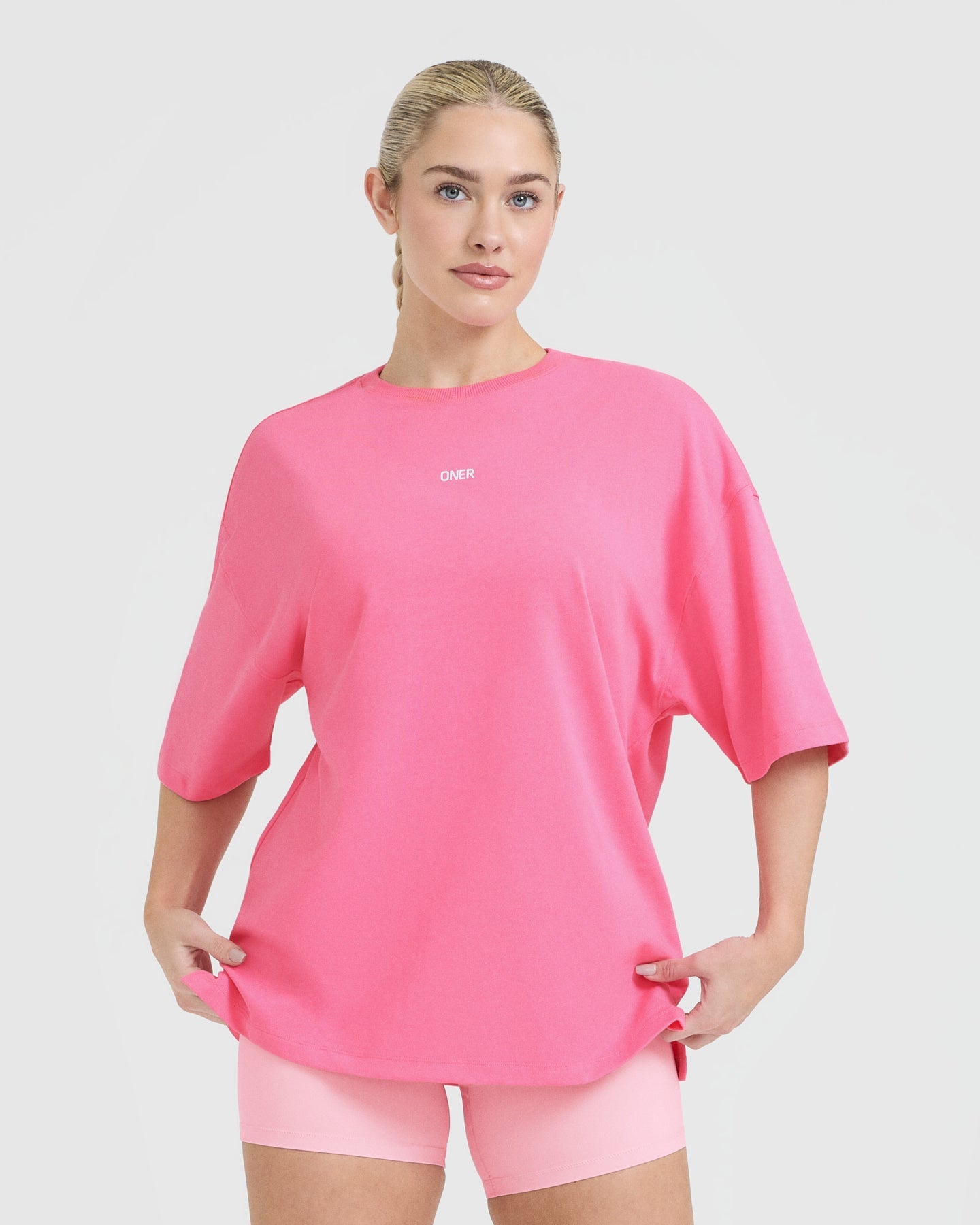 Raising The Bar Graphic Unisex T-Shirt | Peony Pink | Casual Streetwear for Men & Women | Perfect for Gym, Outings & Everyday Wear