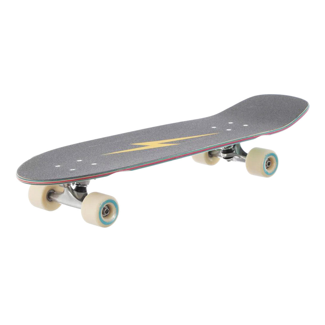 Dusters Fungi Cruiser Skateboard - 29.5 Inch Longboard for Cruising & Commuting - Pink & Green Retro Design - Perfect for Campus, Beach & City Streets