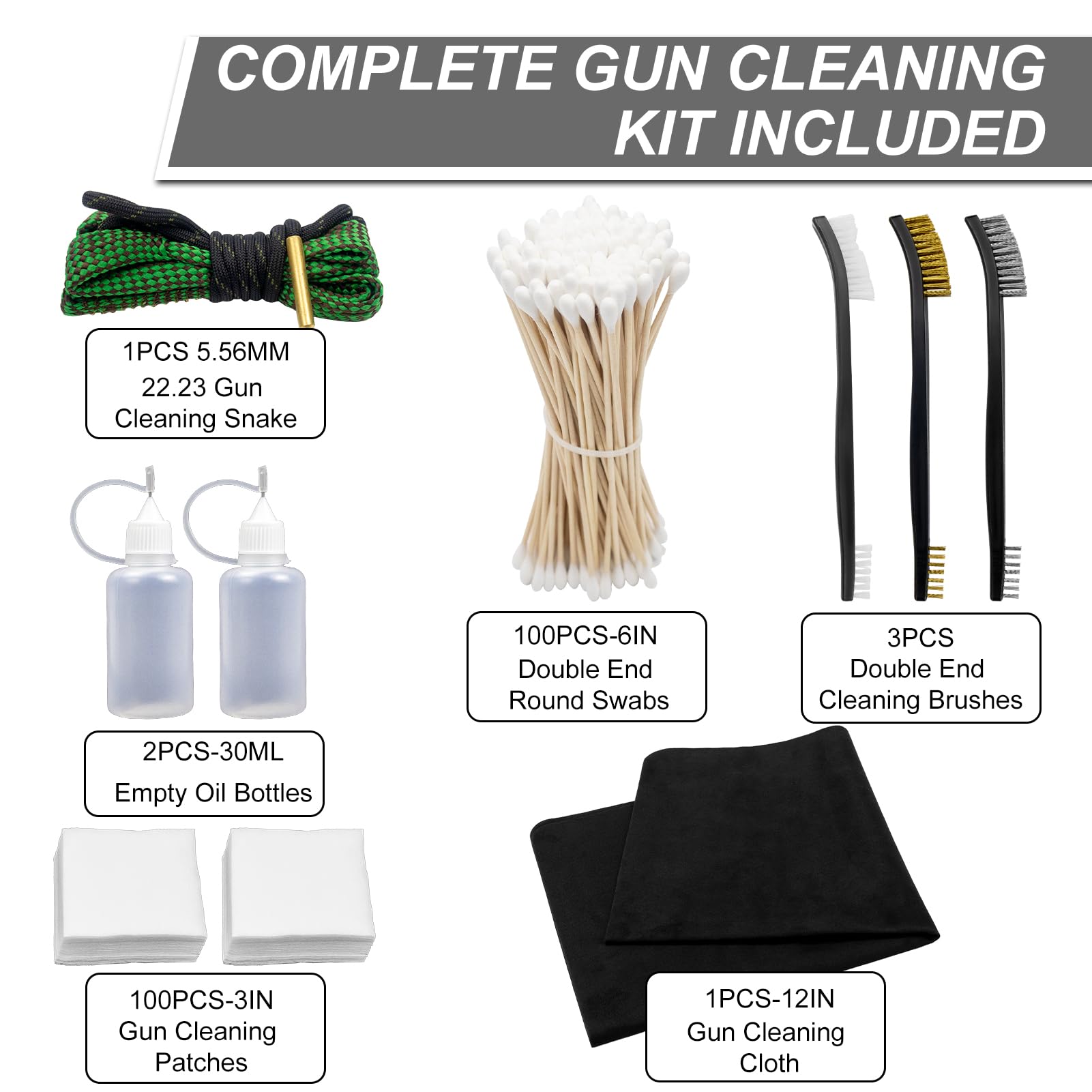 Premium Gun Cleaning Mat for Rifles & Shotguns - Large Magnetic Maintenance Mat with Cleaning Supplies, Ruler & Anti-Slip Rubber Pad | Universal Gun Cleaning Kit for Firearm Care at Home, Range or Hunting