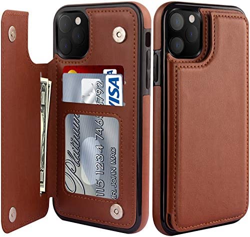 Premium iPhone 14 Pro Max Leather Wallet Case with Card Holder & Flip Cover - Protective Phone Cover for Business & Travel Use