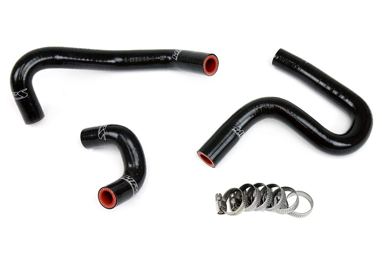 Black Silicone Heater Hose Kit - OEM Coolant Replacement 57-1763-BLK for Car, Truck & SUV - Durable & Heat Resistant for Engine Cooling System