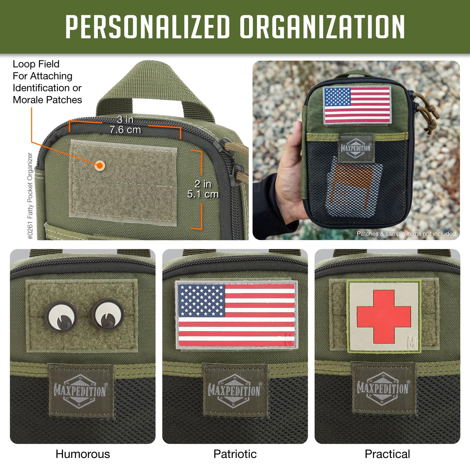 Maxpedition Fatty Pocket Organizer - Durable EDC Gear Pouch for Tactical, Hiking & Outdoor Essentials | Compact Carry Solution for Knives, Flashlights & Survival Tools