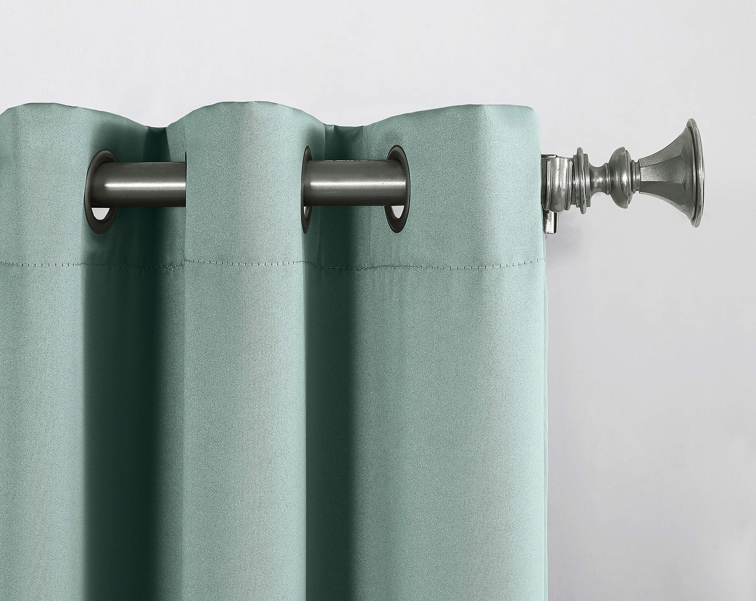 Sun Zero Barrow Blackout Grommet Curtain - Single Panel for Bedroom & Living Room