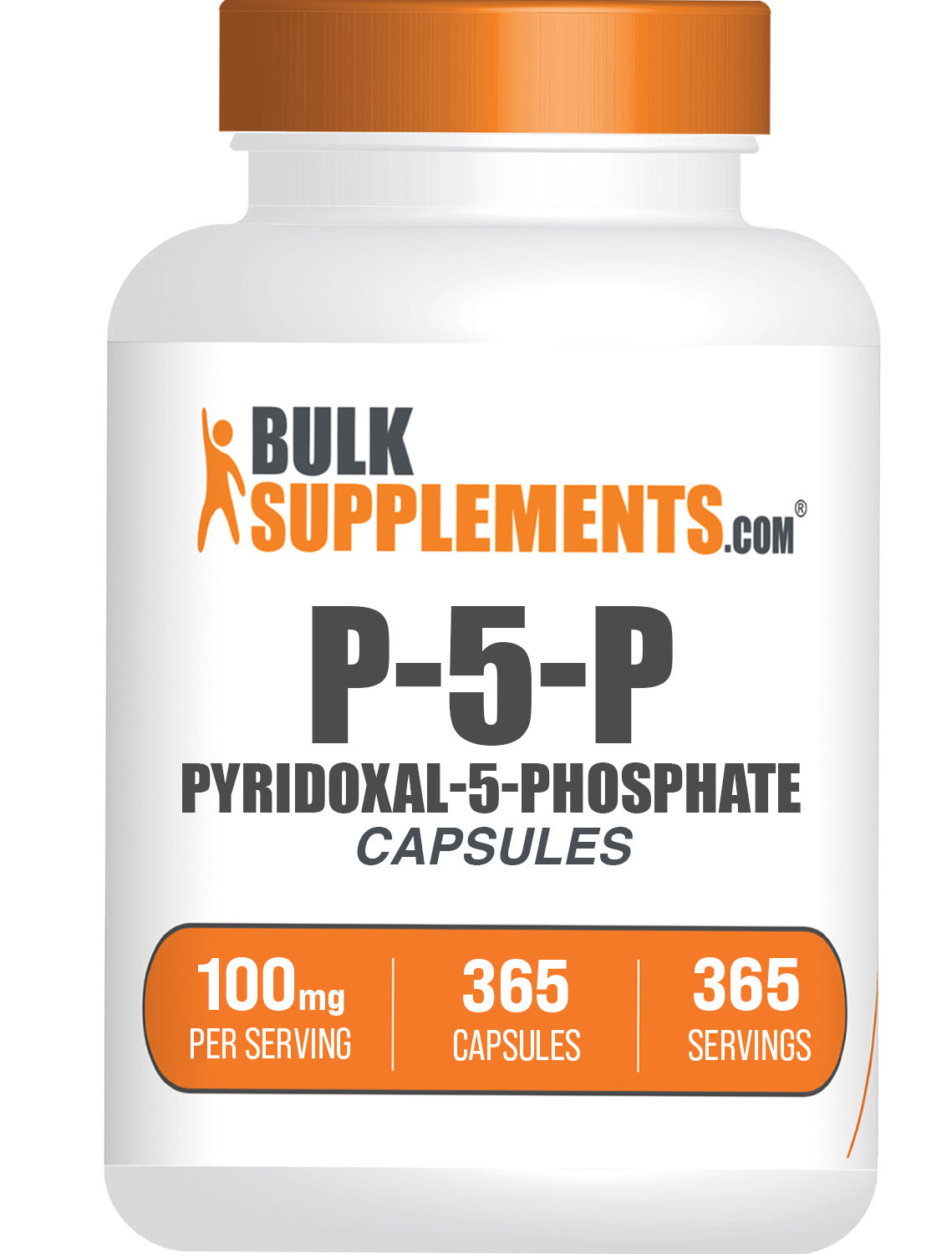Pyridoxal 5 Phosphate (P5P) Capsules - Active Vitamin B6 Supplement for Energy & Nervous System Support | Supports Brain Health & Metabolism - Ideal for Stress Relief & Cognitive Function
