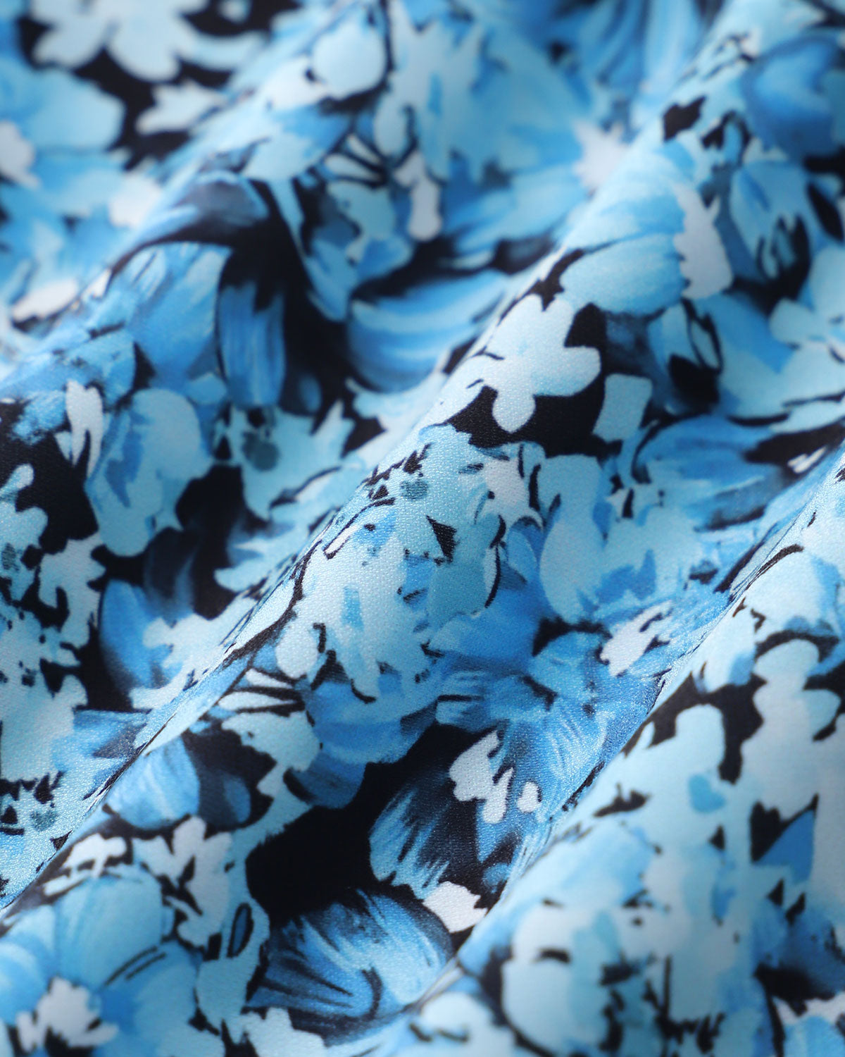 Blue Floral V-Neck Button Mini Dress - Women's Summer Casual Flowy Dress for Beach, Party & Date Night