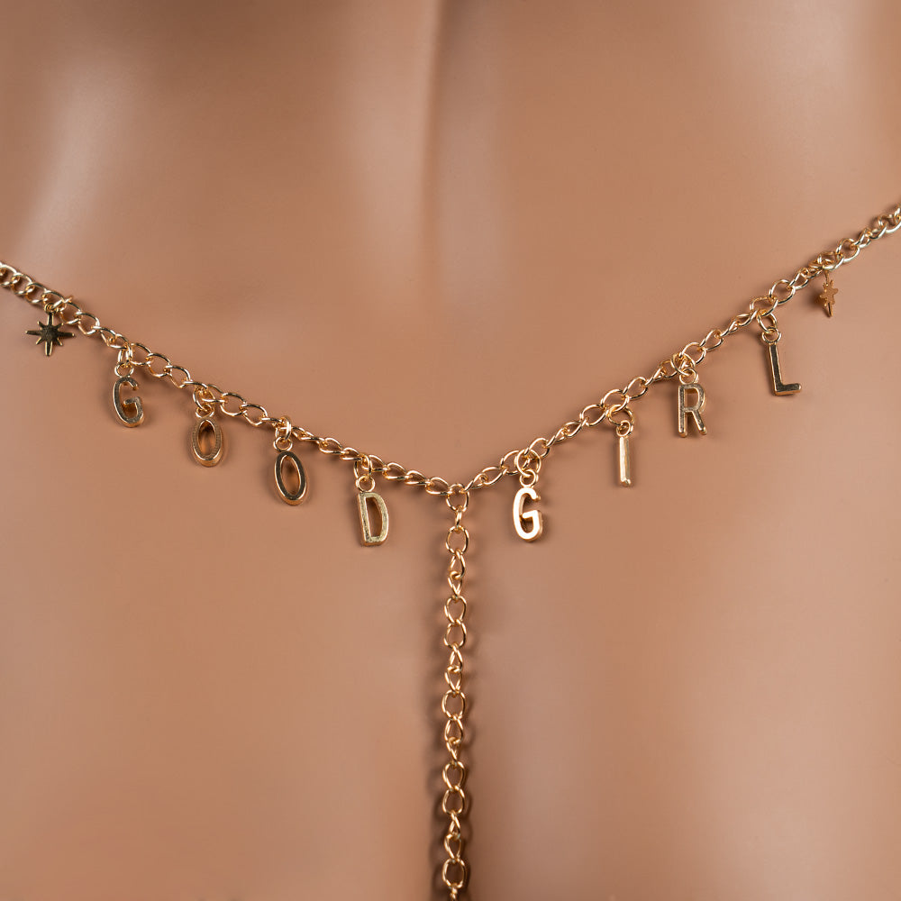 Sexy Lingerie for Women - Good Girl Chain G String Thong | Perfect for Valentine's Day, Honeymoon & Romantic Nights