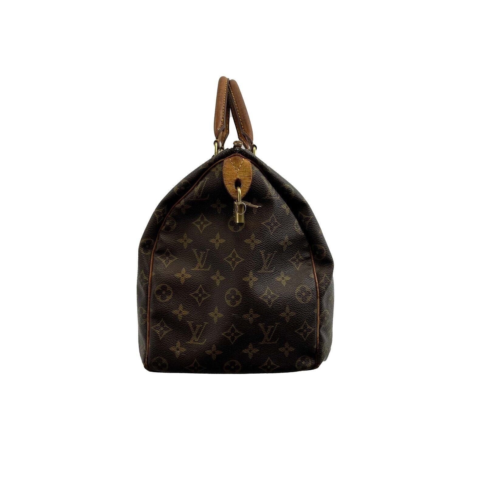 Authentic Louis Vuitton Monogram Speedy 40 Handbag with Top Handle, Key & Lock - Luxury Travel Bag for Women, Perfect for Work & Weekend Getaways