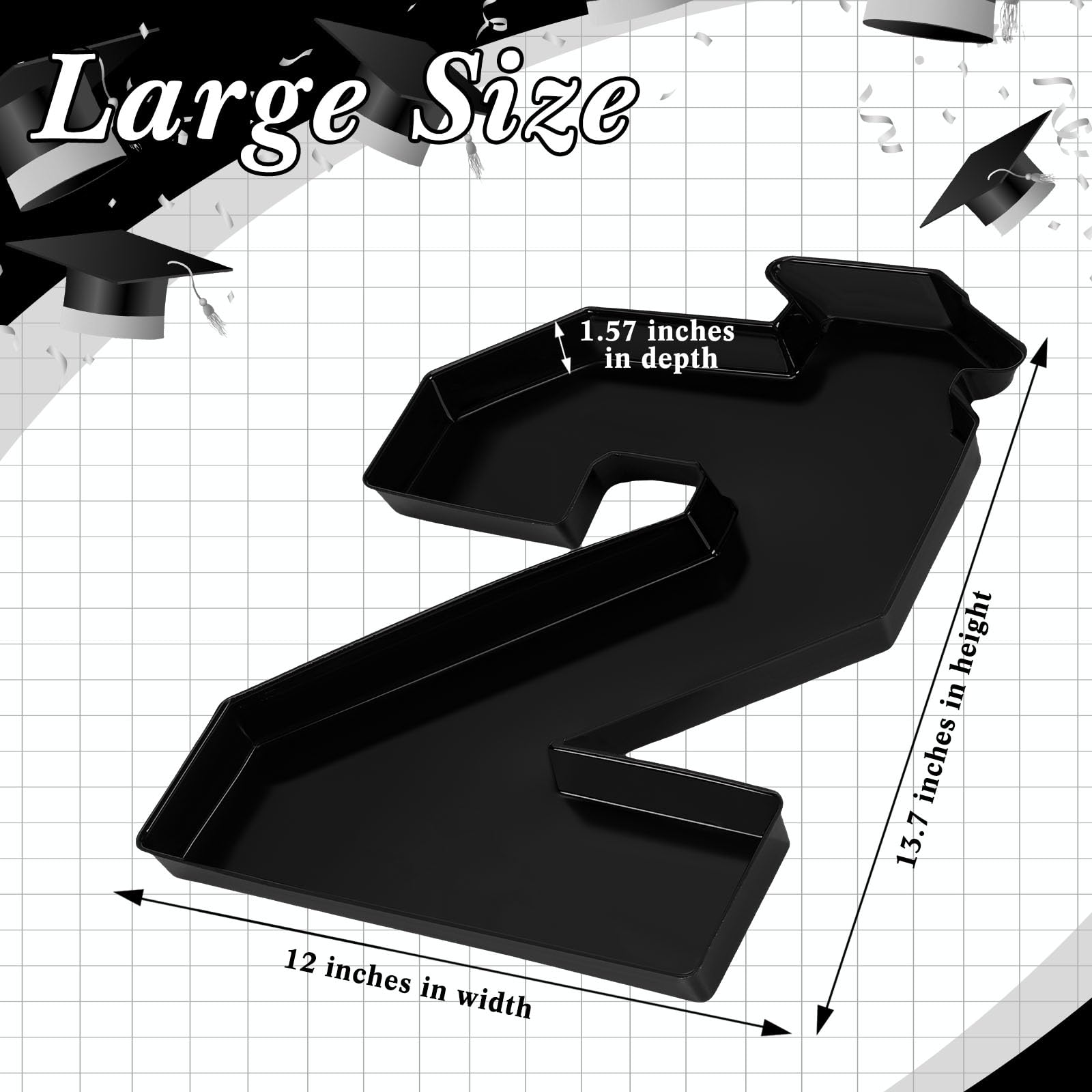 2025 Graduation Party Supplies - 4 Pack 13.7