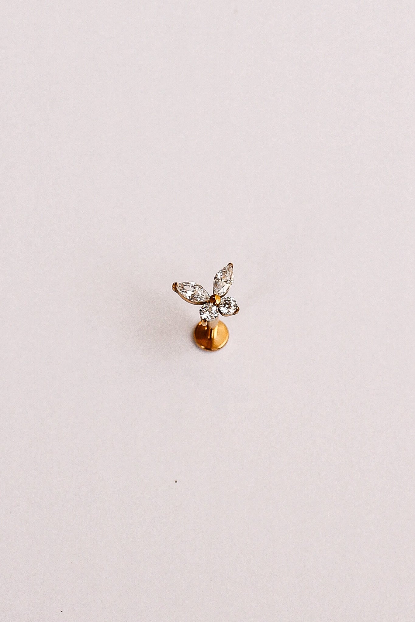 Crystal Butterfly Flat Back Stud Earrings - Elegant & Dainty Jewelry for Women | Perfect for Parties, Weddings & Everyday Wear