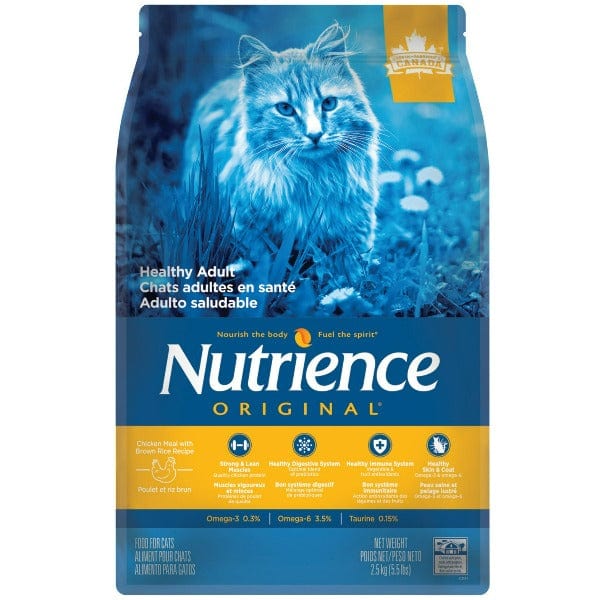 Nutrience Original Adult Dry Cat Food - Premium High Protein Kibble for Indoor & Outdoor Cats - Supports Healthy Digestion & Shiny Coat - Ideal for Daily Feeding & Weight Management