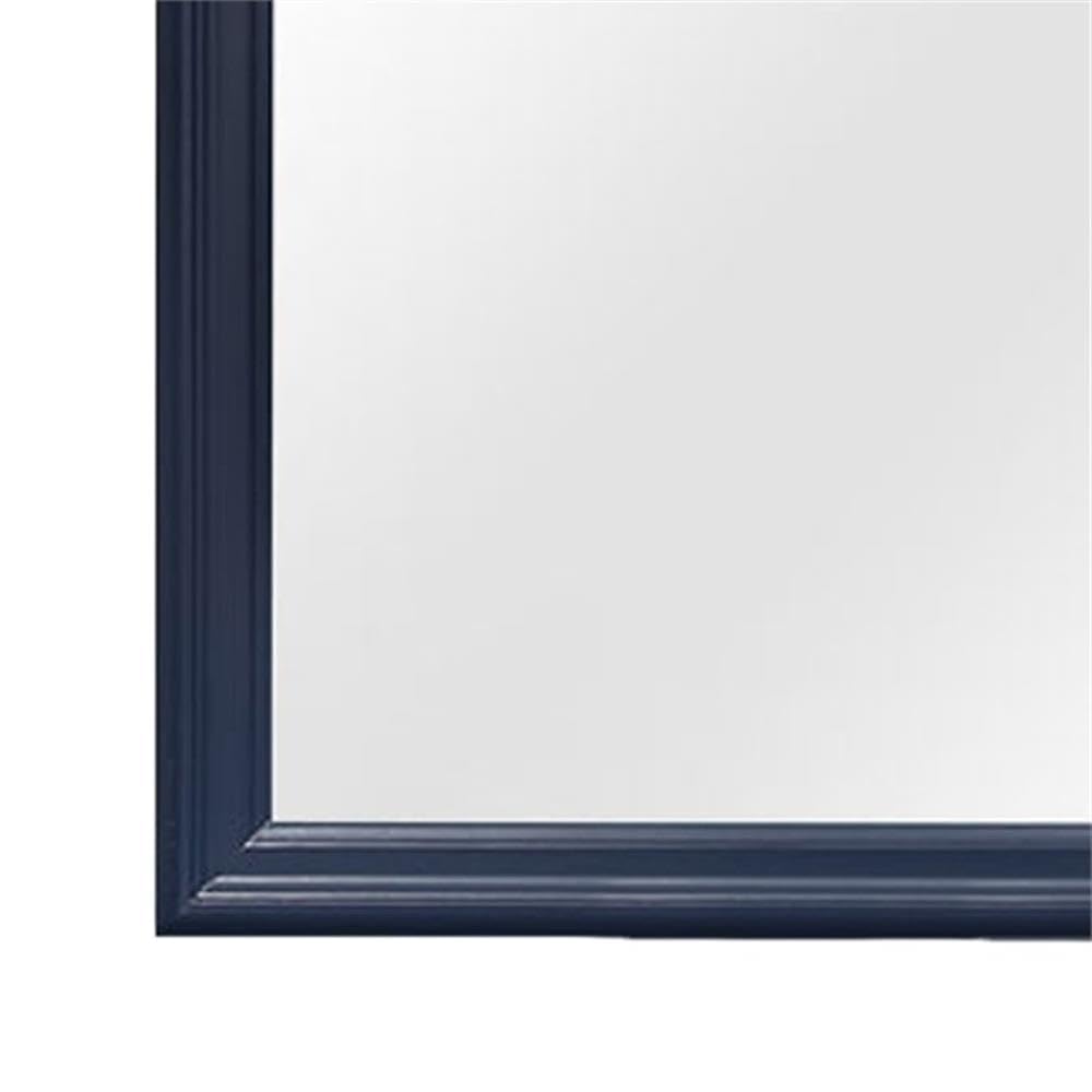 Global Furniture USA Charlie Blue Square Mirror - Modern Wall Decor for Living Room, Bedroom & Bathroom | Stylish Home Accent