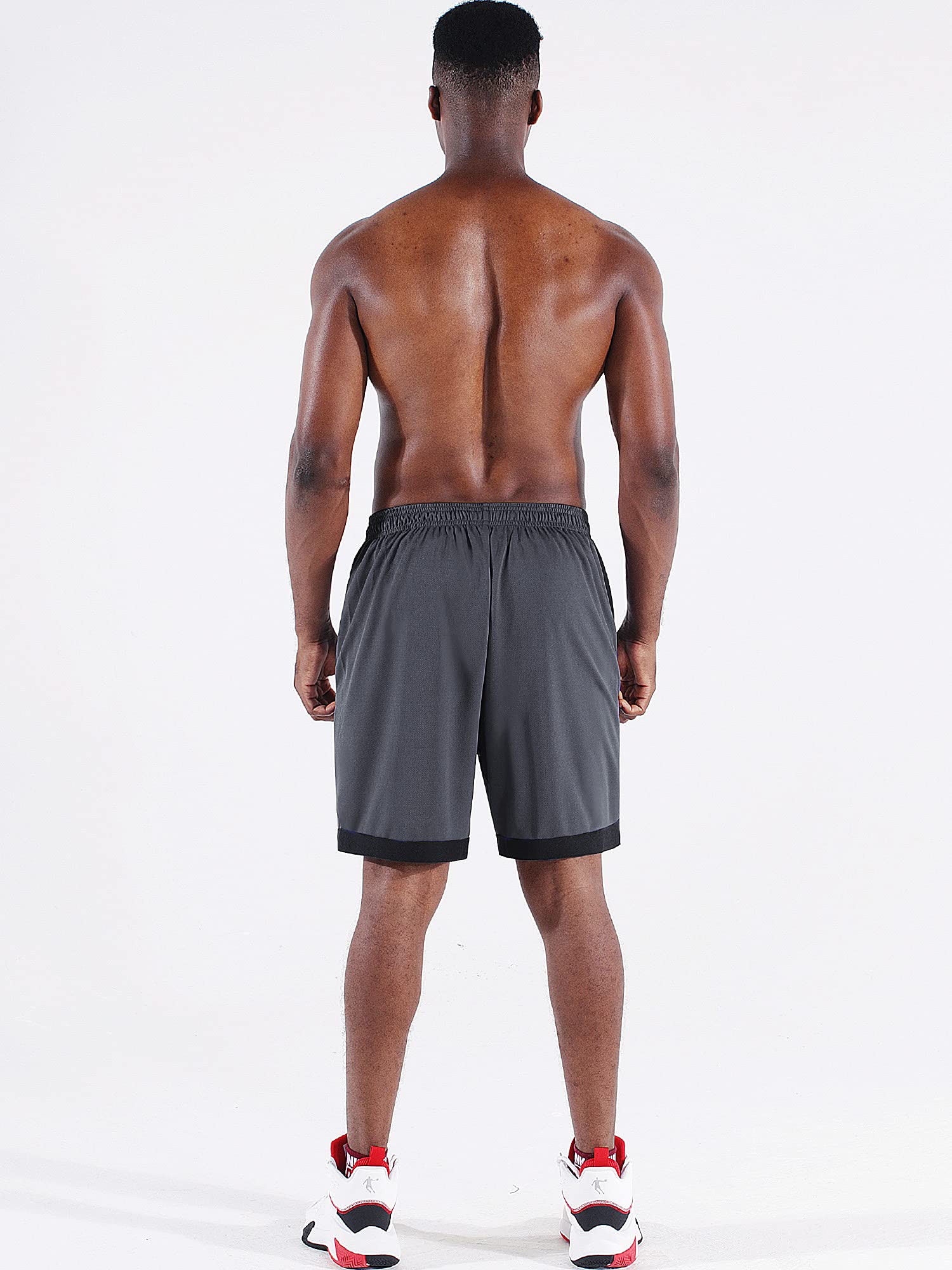 NELEUS Men's Lightweight Quick-Dry Workout Shorts with Pockets - Gym Running Basketball Training & Casual Wear