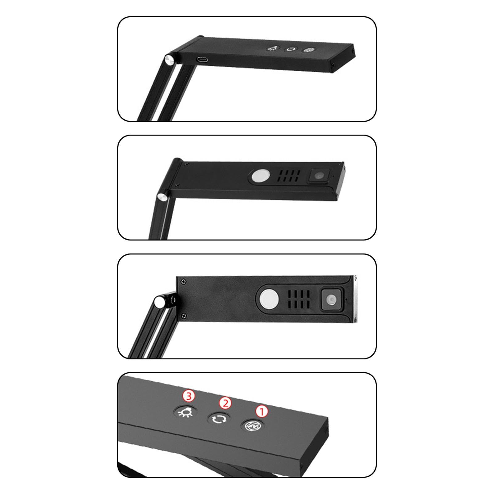 Foldable Document Camera Stand - Portable Visual Display for Close-Up Demos, Web Conferencing & Online Teaching - Perfect for Remote Work & Virtual Classrooms