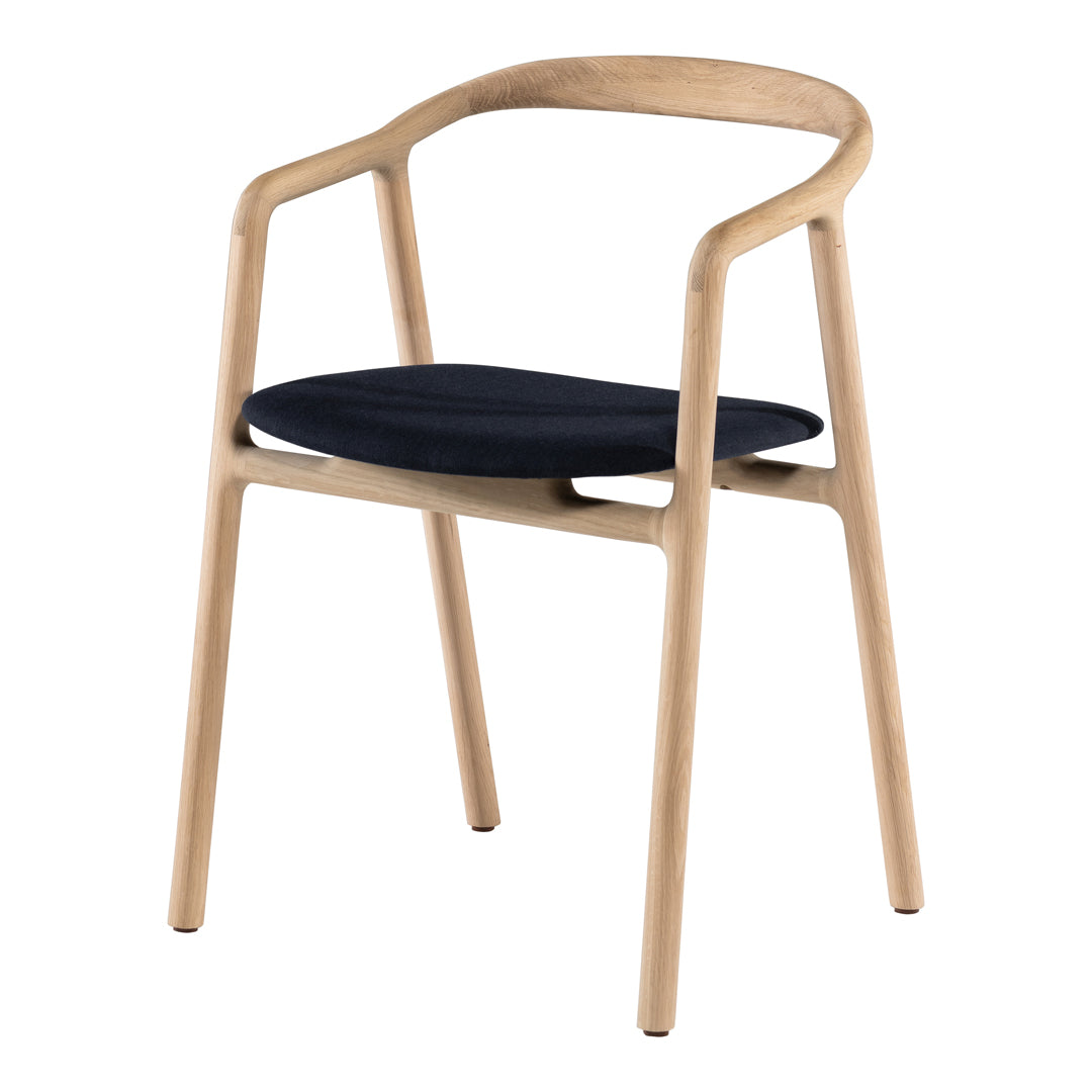 Brioni Modern Side Chair - Sturdy Wooden Dining Chair with Upholstered Seat - Perfect for Kitchen, Dining Room, and Office Use