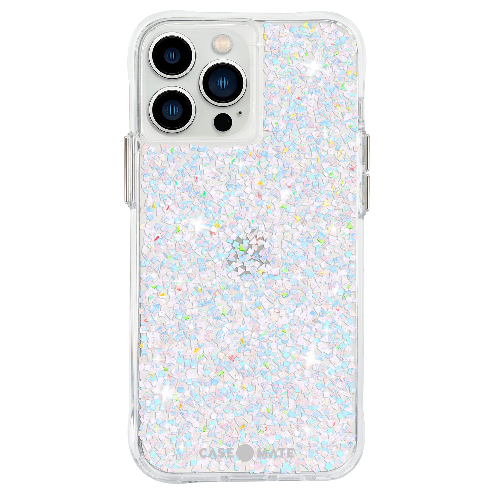 Case-Mate iPhone 13 Pro Max Case for Women - 10ft Drop Protection & Wireless Charging - Clear Sparkle Diamond Luxury Phone Cover - Shockproof Scratch Resistant Glitter Case - Perfect for Work, Travel & Everyday Use