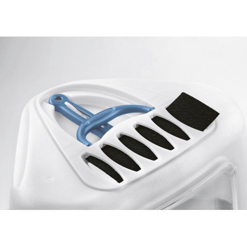Stefanplast Sprint Corner Plus Cat Litter Box - Large Covered Litter Tray with Hood for Odor Control - Perfect for Small Spaces & Multi-Cat Homes