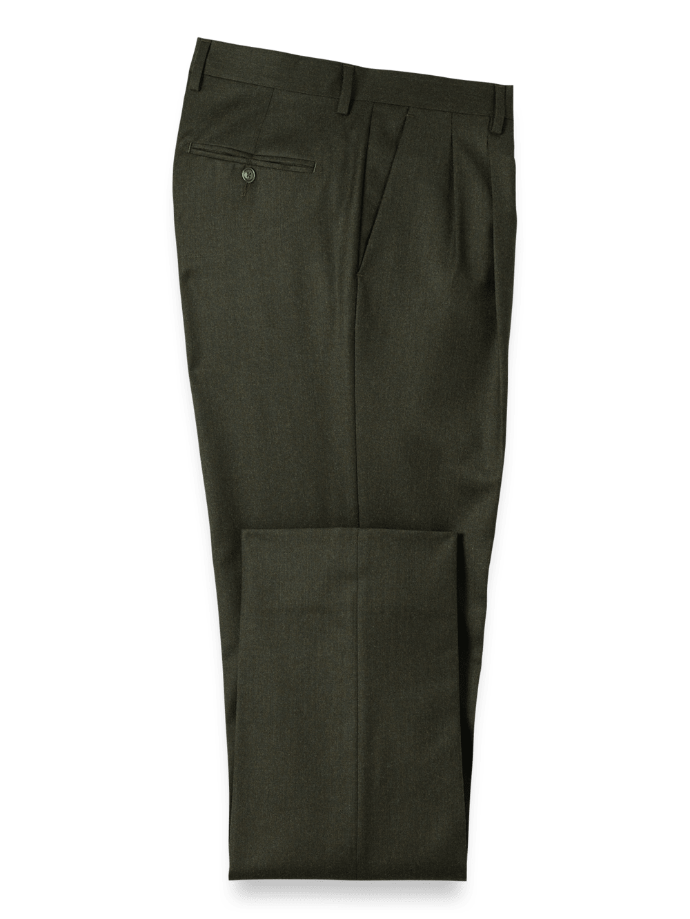 Premium Wool Flannel Pants for Men - Soft & Warm Dark Green Winter Lounge Pants - Perfect for Home Relaxation, Lounging & Cold Weather Comfort