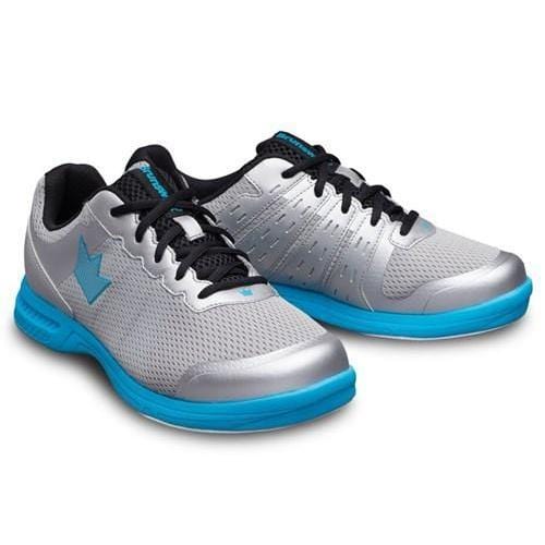 Brunswick Men's Fuze Silver Sky Blue Bowling Shoes - Lightweight & Comfortable for League Play & Tournaments - Perfect for Professional & Casual Bowlers
