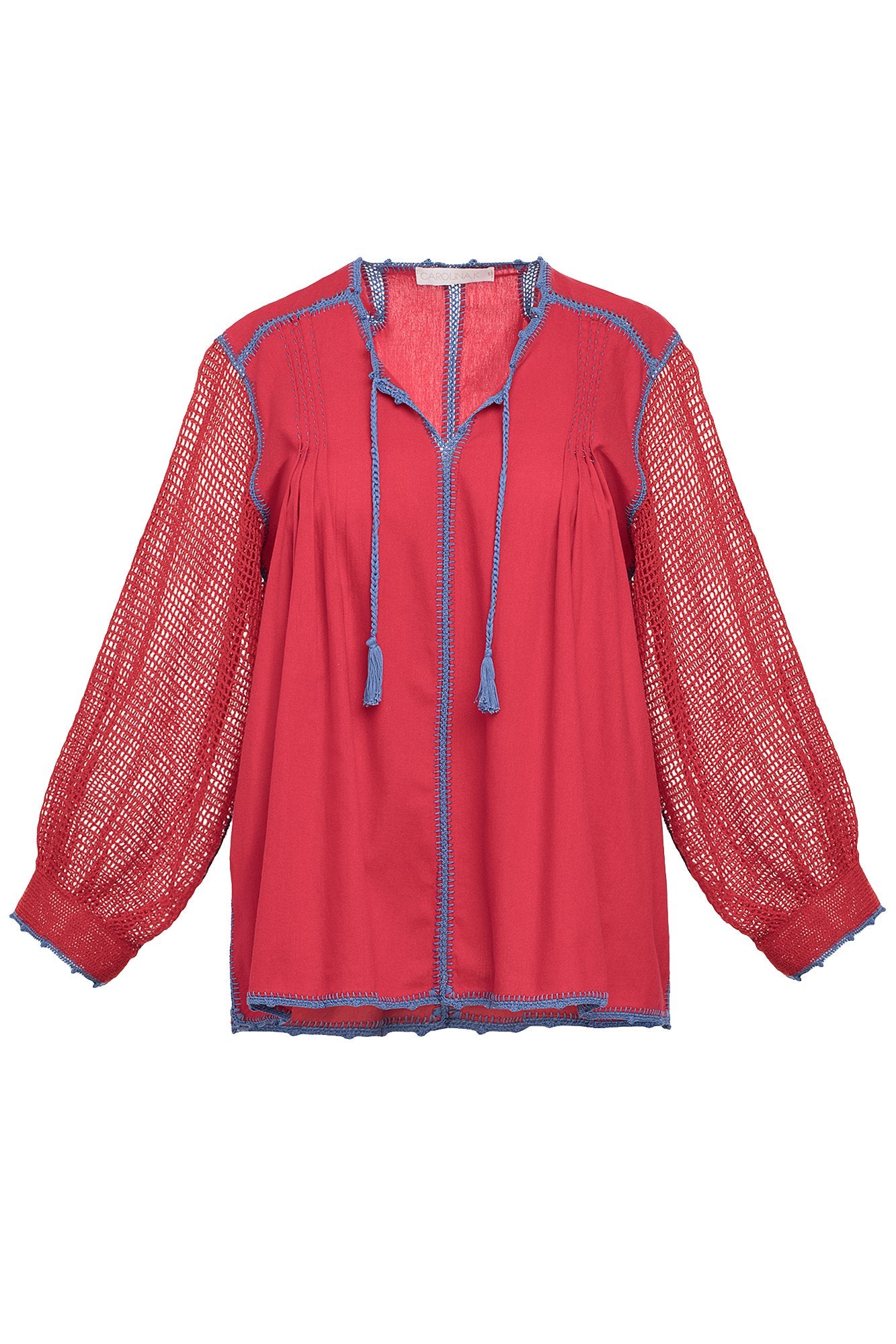 San Juan Blouse Women's Floral Embroidered Boho Top - Summer Beach Vacation Outfit, Casual Wear & Festival Fashion