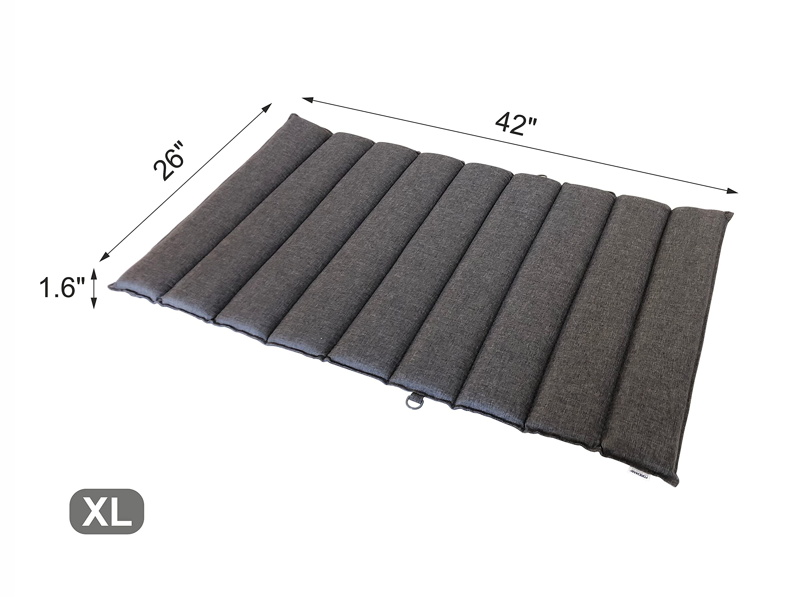 **Foreman Foldable Dog Bed - Waterproof Travel Pet Mattress for Indoor & Outdoor Use - Heavy Duty, Durable & Portable Dog Bed with Foam Mattress - Ideal for Camping, Hiking & Home Comfort - XL 42