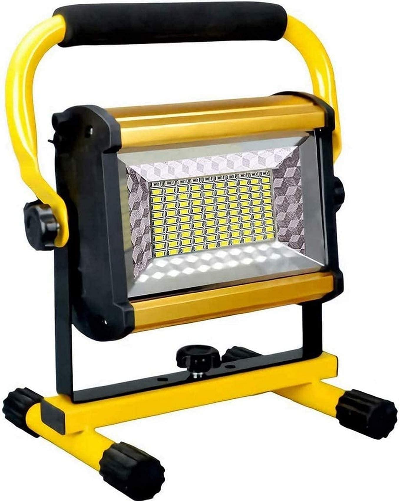 KEppd 8000LM Rechargeable LED Work Light - 100 LED Flood Light (Equivalent to 1000W) Waterproof Portable Lighting for Camping, Hiking, Auto Repair & Outdoor Activities