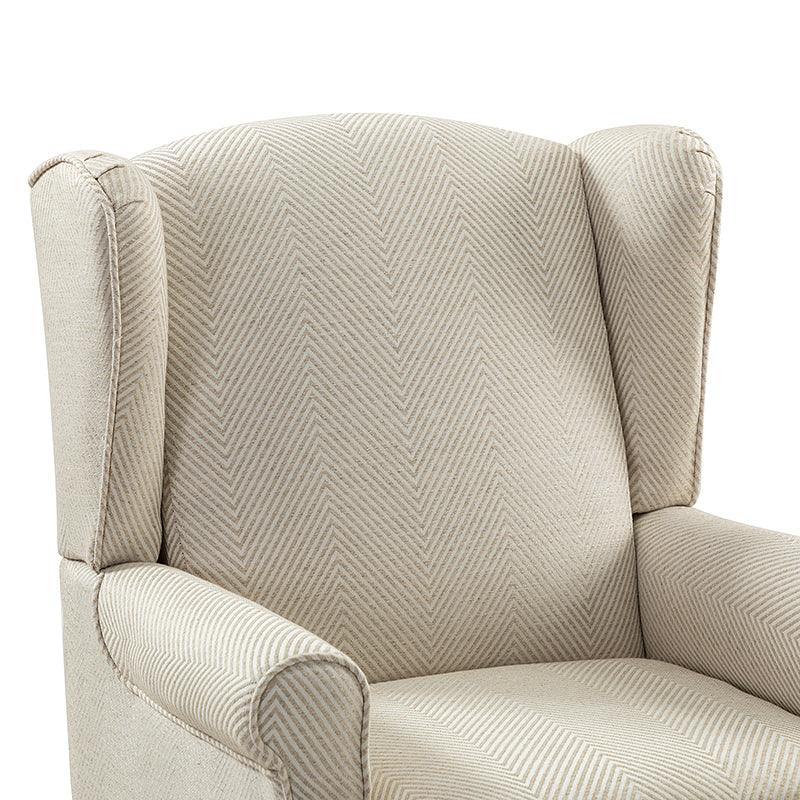 Premium Centaurs Upholstered Armchair - Modern Accent Chair with Soft Fabric & Sturdy Wooden Legs for Living Room, Bedroom, or Office Decor