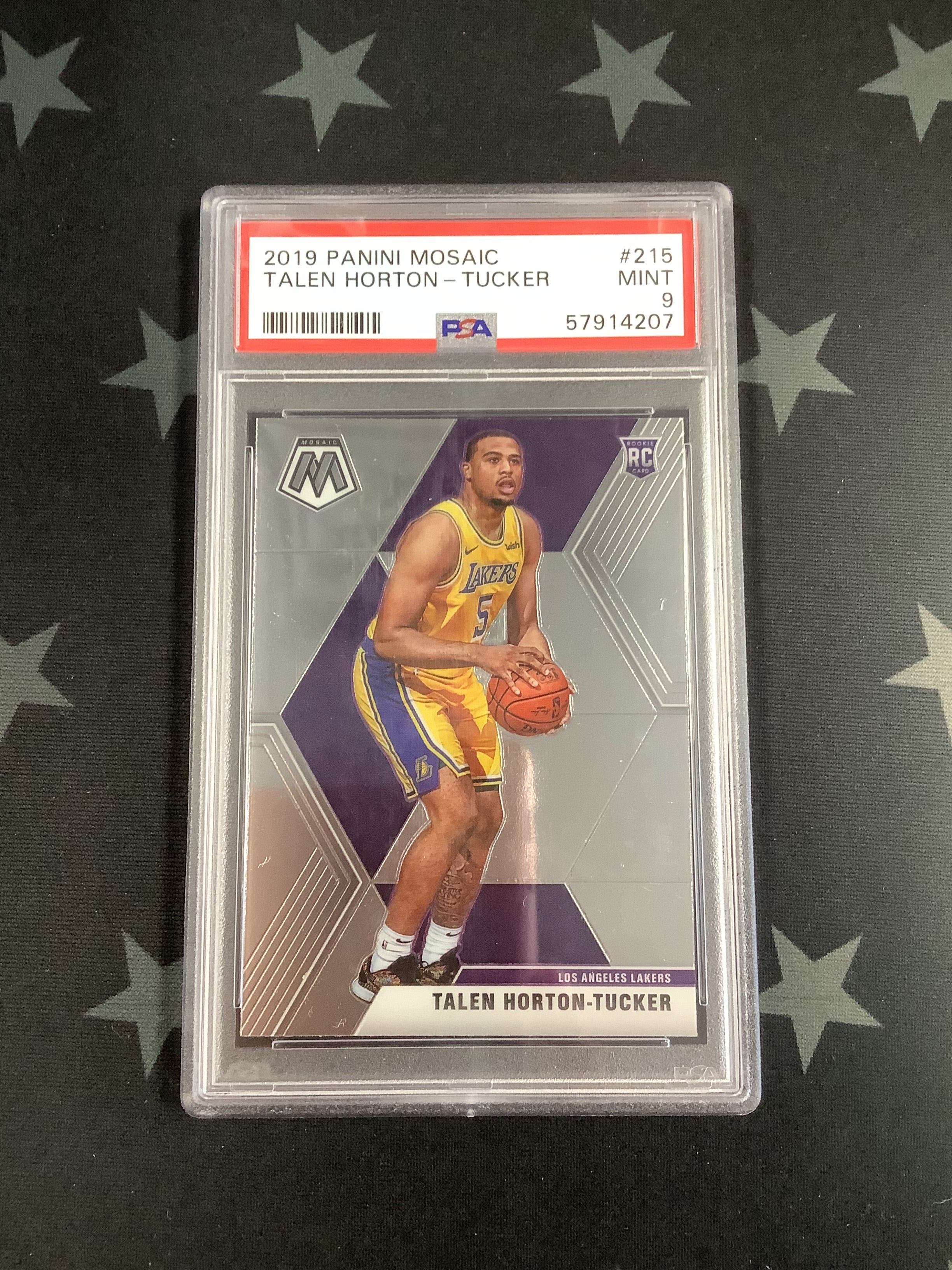 2019 Panini Mosaic Basketball Card - Talen Horton-Tucker #215 PSA Mint 9 (57914207) - NBA Collectible for Sports Fans & Card Investors