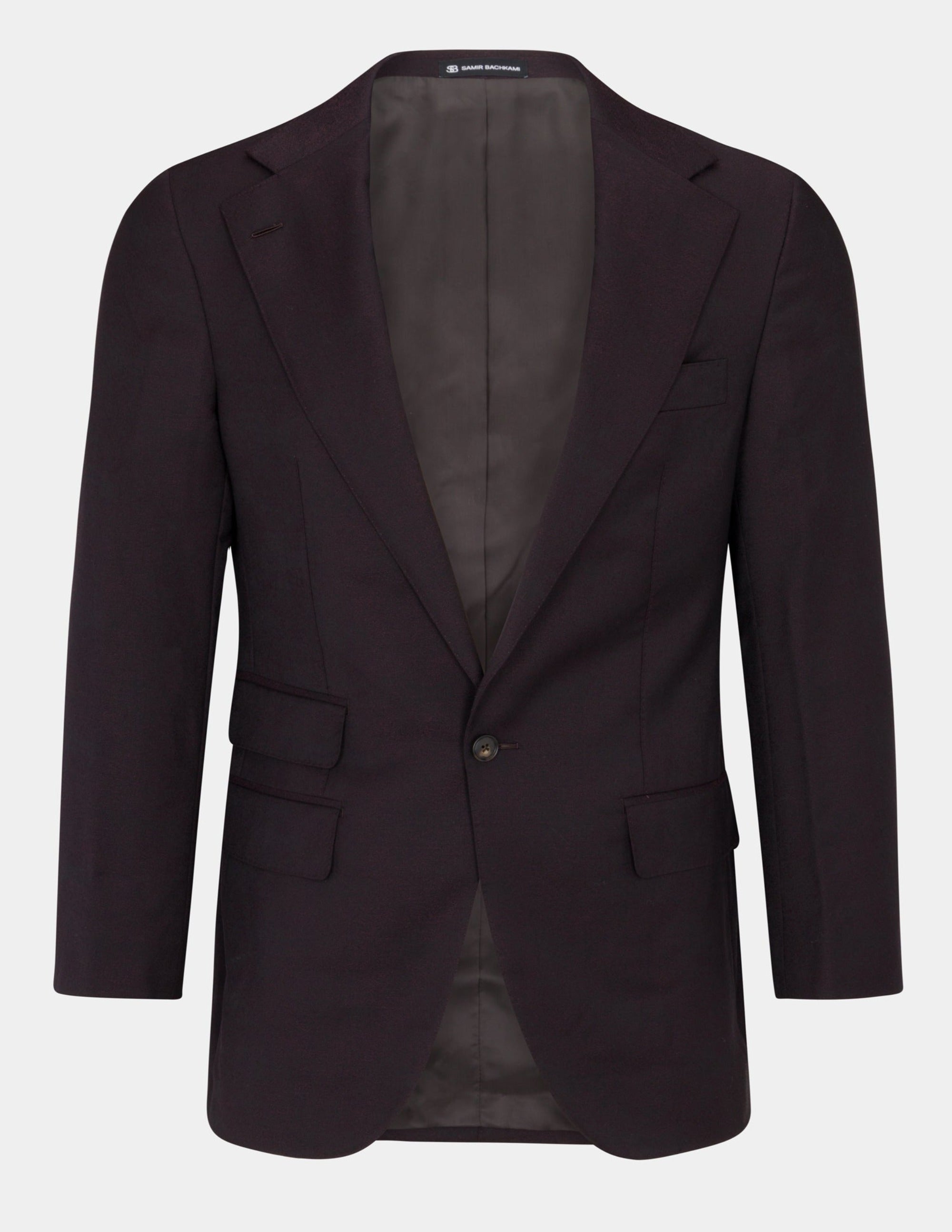 Brown Light Red Wool Silk Notch Lapel Suit for Men - Premium Business Formal Attire for Weddings, Interviews & Special Occasions