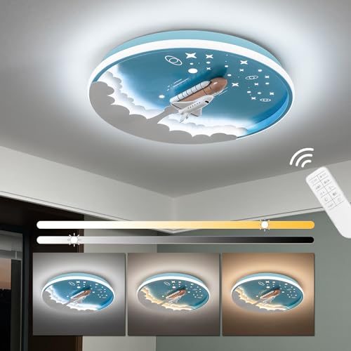 Blue,Rocket Ceiling Light