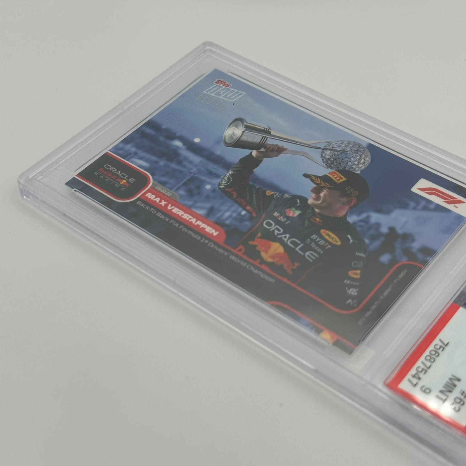 PSA 9 Graded 2006/10 Max Verstappen #63 F1 Racing Card - Back-to-Back World Champion Collectible - Perfect for F1 Fans, Sports Memorabilia Collectors & Investment